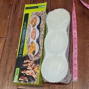 Section Serving Dish 3 Section